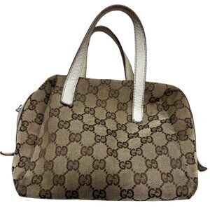 Gucci GG Canvas Boston Mini Tote / Handbag – Brown
